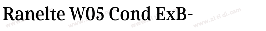 Ranelte W05 Cond ExB字体转换